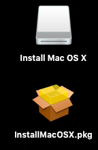 下载的映像，以及拖出来的 .pkg 文件